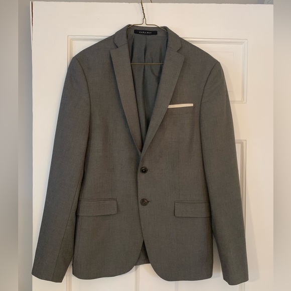Zara Man Suit Jacket Grey - size 36 - Picture 1 of 7
